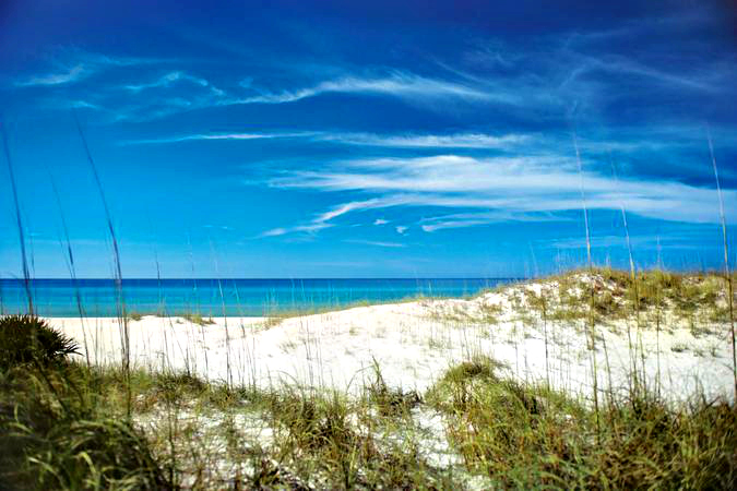 Panama City Beach is famous for it's sugar-white sand beaches and emerald-green waters of the Gulf of Mexico.